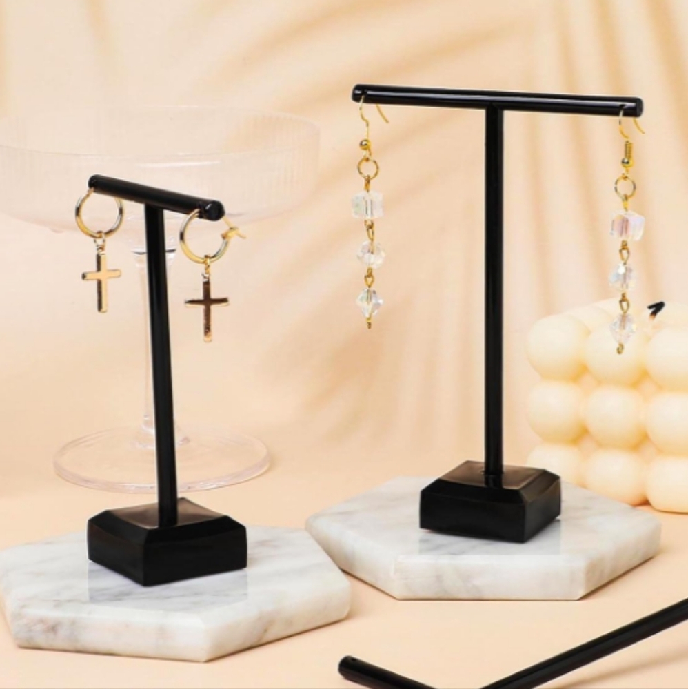 Earrings Display Holder T-bar Earrings Stand Holder New In Set Of 2